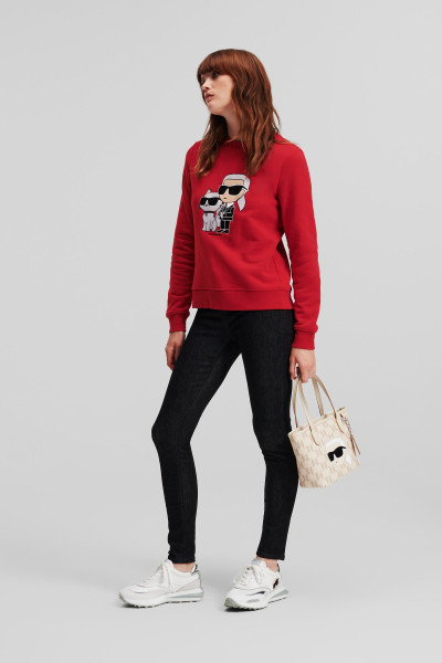 MELEGÍTŐ FELSŐ KARL LAGERFELD IKONIK 2.0 SWEATSHIRT - Kép 2