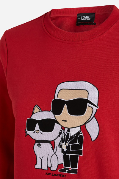 MELEGÍTŐ FELSŐ KARL LAGERFELD IKONIK 2.0 SWEATSHIRT - Kép 7