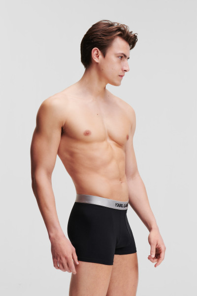 SPODNÁ BIELIZEŇ KARL LAGERFELD METALLIC ELASTIC TRUNK SET 3-PACK - Fotografia č. 4