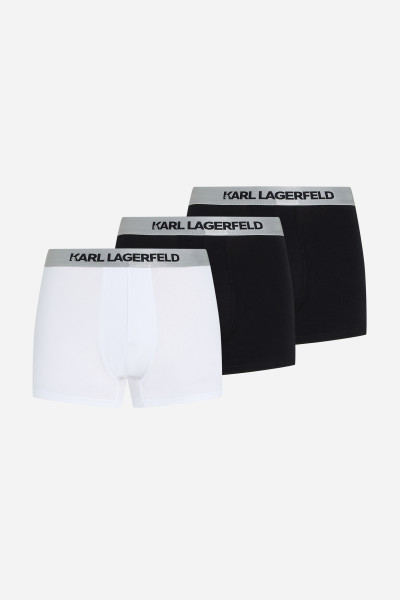 SPODNÁ BIELIZEŇ KARL LAGERFELD METALLIC ELASTIC TRUNK SET 3-PACK - Fotografia č. 1