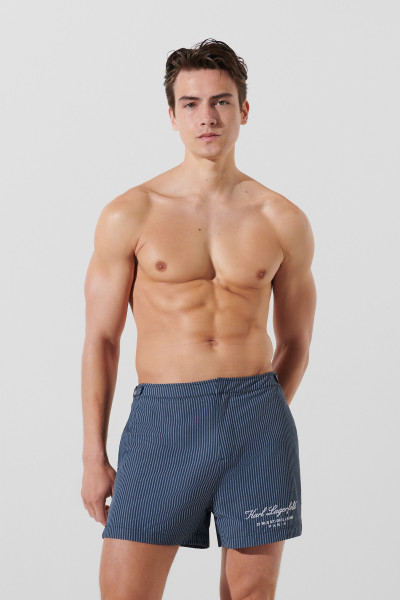 PLAVKY KARL LAGERFELD HOTEL KARL STRIPED BOARDSHORTS - Fotografia č. 1