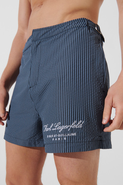 PLAVKY KARL LAGERFELD HOTEL KARL STRIPED BOARDSHORTS - Fotografia č. 5