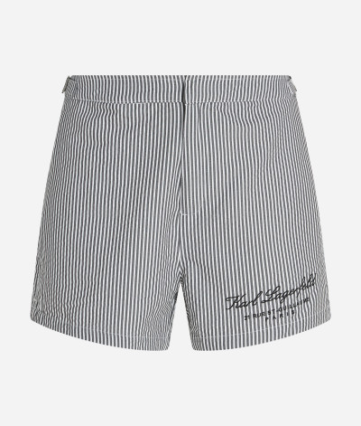 PLAVKY KARL LAGERFELD HOTEL KARL STRIPED BOARDSHORTS - Fotografia č. 5