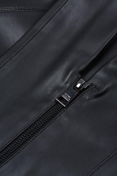 KALHOTY KARL LAGERFELD FAUX LEATHER ZIP PANTS - Fotografie č. 3