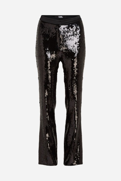 NOHAVICE KARL LAGERFELD SEQUIN EVENING PANTS - Fotografia č. 3