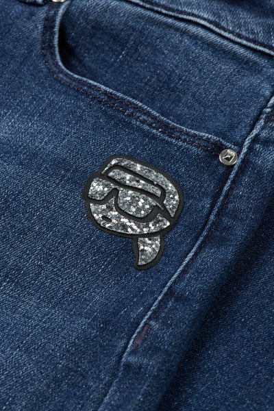 DŽÍNY KARL LAGERFELD IKONIK SKINNY DENIM PANTS - Fotografie č. 3