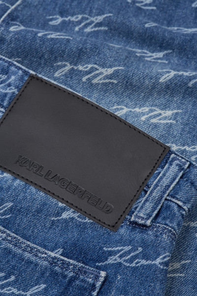 DŽÍNSY KARL LAGERFELD KARL AOP GF DENIM PANTS - Fotografia č. 3