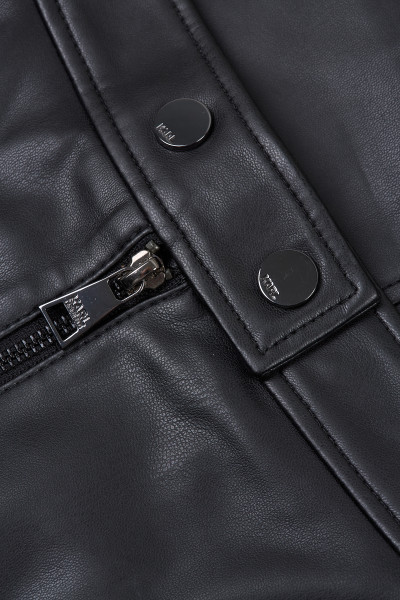 SUKŇA KARL LAGERFELD FAUX LEATHER BIKER SKIRT - Fotografia č. 3