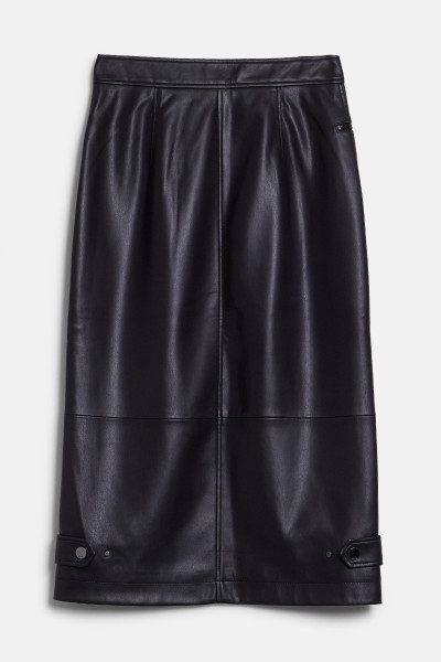 SUKŇA KARL LAGERFELD FAUX LEATHER BIKER SKIRT - Fotografia č. 1