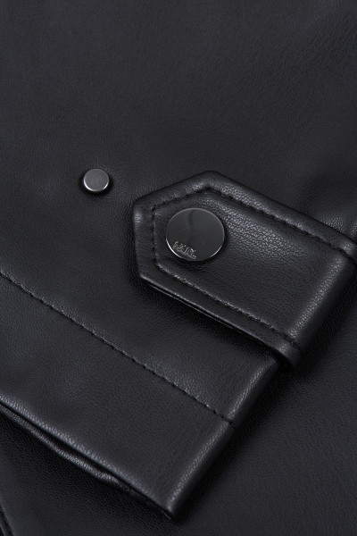 SUKŇA KARL LAGERFELD FAUX LEATHER BIKER SKIRT - Fotografia č. 5