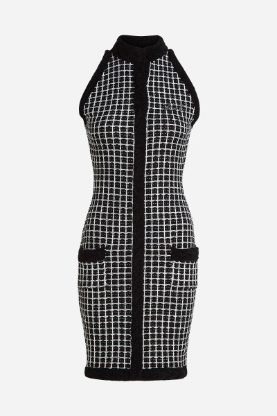 RUHA KARL LAGERFELD BOUCLE KNIT DRESS - Kép 5
