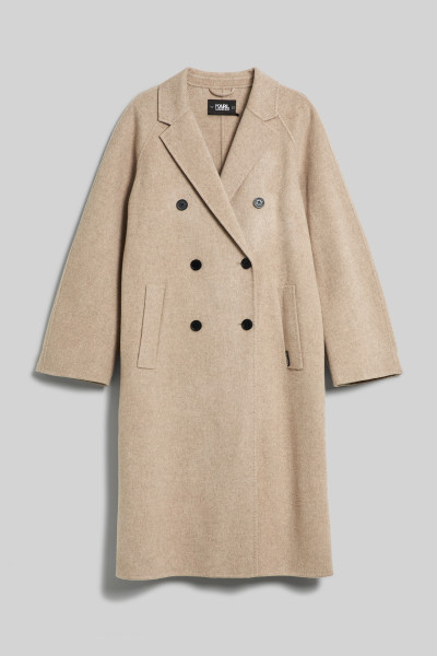 KABÁT KARL LAGERFELD WOOL BLEND DOUBLE FACE COAT - Fotografia č. 1