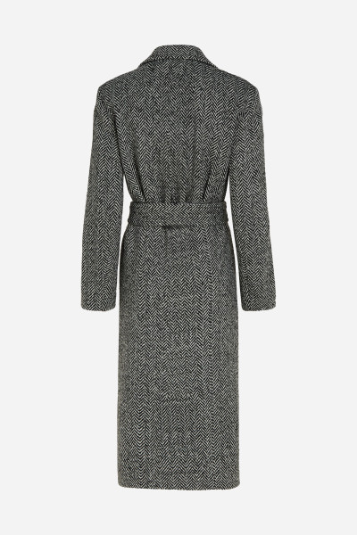 KABÁT KARL LAGERFELD HERRINGBONE COAT - Fotografie č. 6