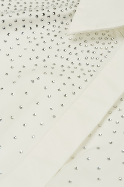 KOŠEĽA KARL LAGERFELD FITTED RHINESTONE SHIRT - Fotografia č. 3