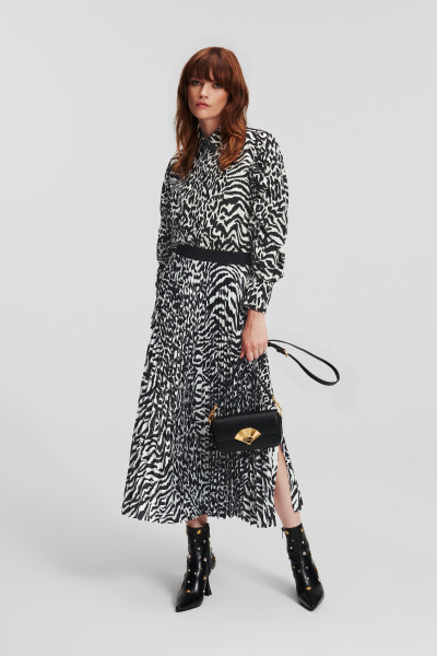 BLÚZKA KARL LAGERFELD ANIMAL PRINT SILK SHIRT - Fotografia č. 2