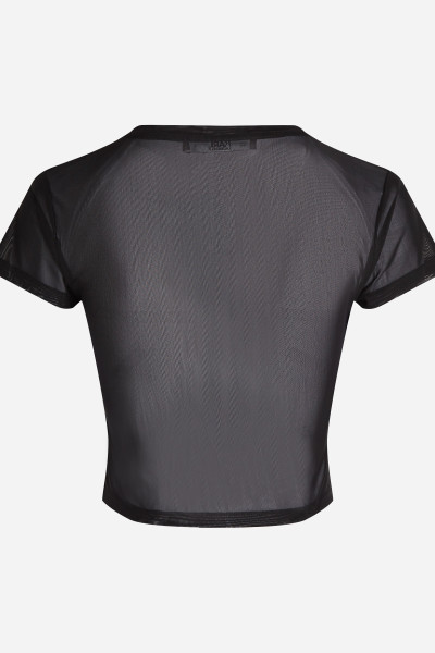 TOP KARL LAGERFELD FABRIC MIX T-SHIRT - Fotografia č. 6