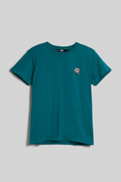 TRIČKO KARL LAGERFELD IKONIK 2.0 GLITTER T-SHIRT - Fotografia č. 1