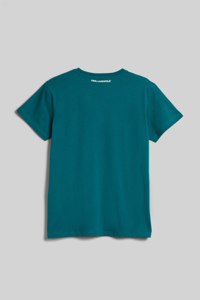 TRIČKO KARL LAGERFELD IKONIK 2.0 GLITTER T-SHIRT - Fotografia č. 2