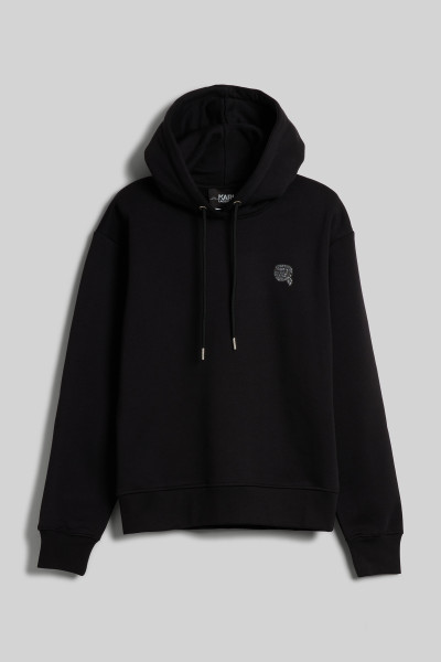 MIKINA KARL LAGERFELD IKONIK 2.0 GLITTER HOODIE - Fotografie č. 1