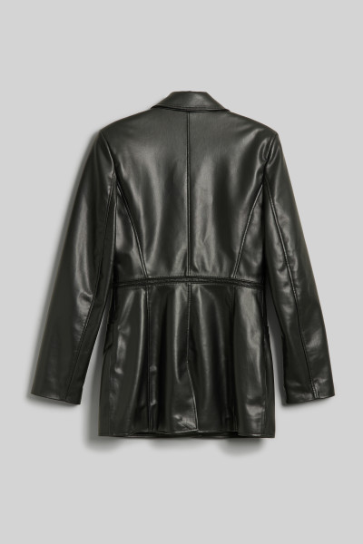 BUNDA KARL LAGERFELD RECYCLED LEATHER ZIP JACKET - Fotografia č. 2