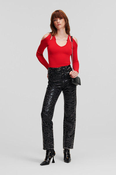 SVETER KARL LAGERFELD CUT OUT KNIT SWEATER - Fotografia č. 2