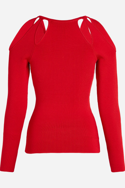 SVETER KARL LAGERFELD CUT OUT KNIT SWEATER - Fotografia č. 6