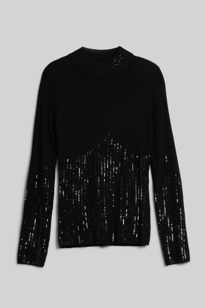 ROLÁK KARL LAGERFELD LSLV MOCKNECK KNIT - Fotografia č. 1