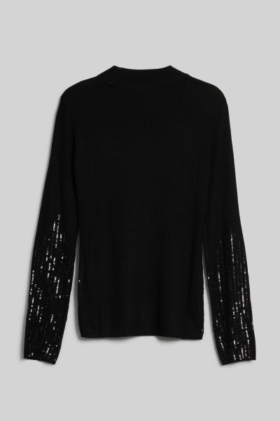 ROLÁK KARL LAGERFELD LSLV MOCKNECK KNIT - Fotografia č. 2