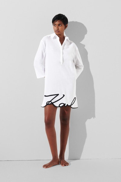 PLÁŽOVÉ OBLEČENÍ KARL LAGERFELD KARL DNA SIGNATURE BEACH DRESS - Fotografie č. 1