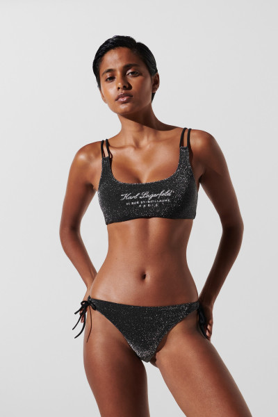 FÜRDŐRUHA KARL LAGERFELD HOTEL KARL LUREX BIKINI TOP - Kép 1