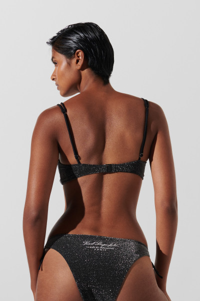 FÜRDŐRUHA KARL LAGERFELD HOTEL KARL LUREX BIKINI TOP - Kép 3