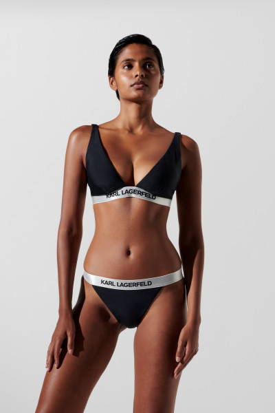 PLAVKY KARL LAGERFELD LOGO BIKINI BOTTOM W/ ELASTIC - Fotografia č. 1