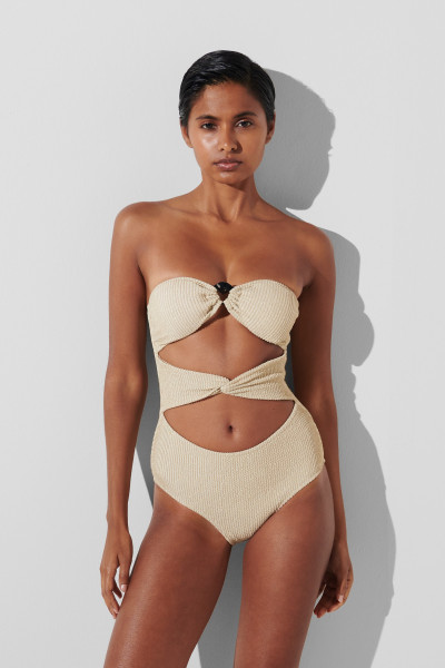PLAVKY KARL LAGERFELD KARL DNA STRAPLESS SWIMSUIT - Fotografie č. 1