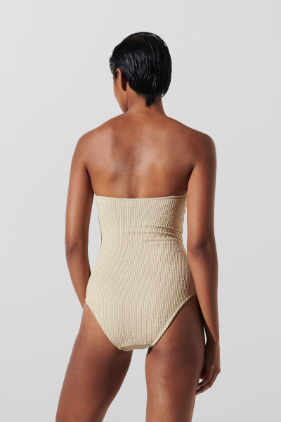 PLAVKY KARL LAGERFELD KARL DNA STRAPLESS SWIMSUIT - Fotografie č. 3