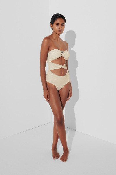 PLAVKY KARL LAGERFELD KARL DNA STRAPLESS SWIMSUIT - Fotografie č. 5