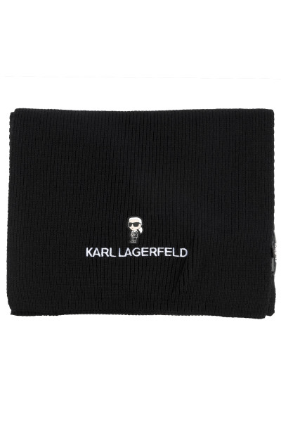 ŠÁLA KARL LAGERFELD K/IKONIK 2.0 KNIT SCARF - Fotografie č. 2