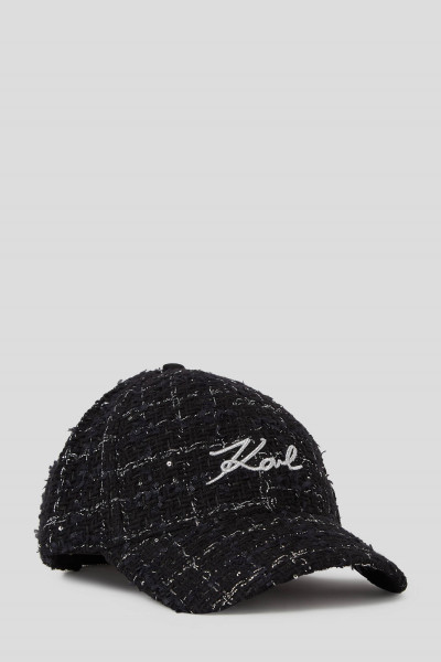 ŠILTOVKA KARL LAGERFELD K/SIGNATURE BOUCLE CAP - Fotografia č. 1
