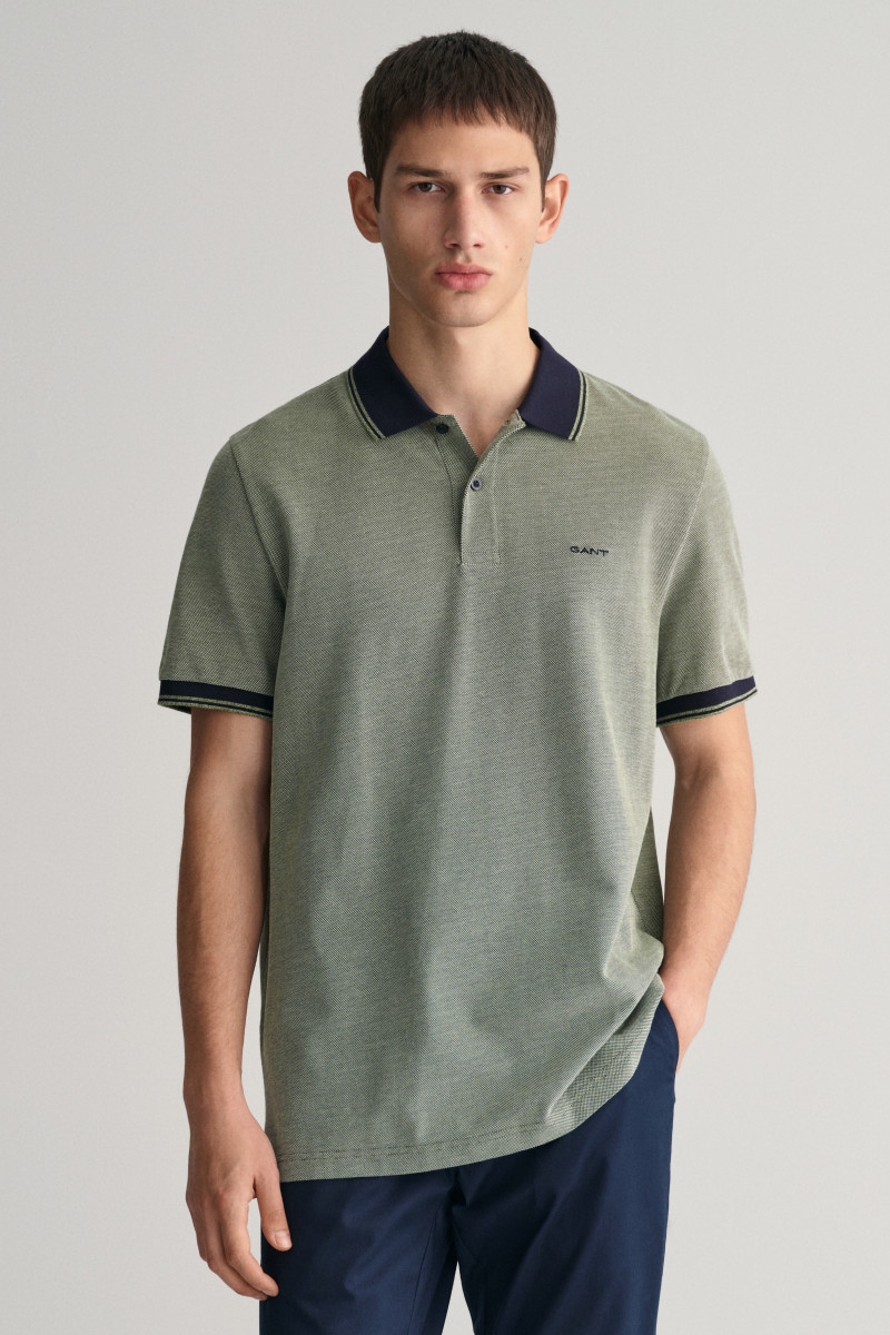 E-shop POLOKOŠILE GANT 4-COL OXFORD SS PIQUE PINE GREEN