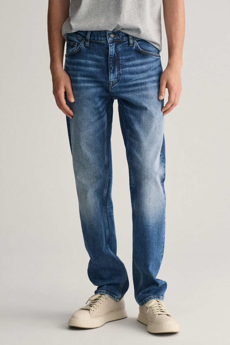 DŽÍNSY GANT REGULAR JEANS MID BLUE VINTAGE