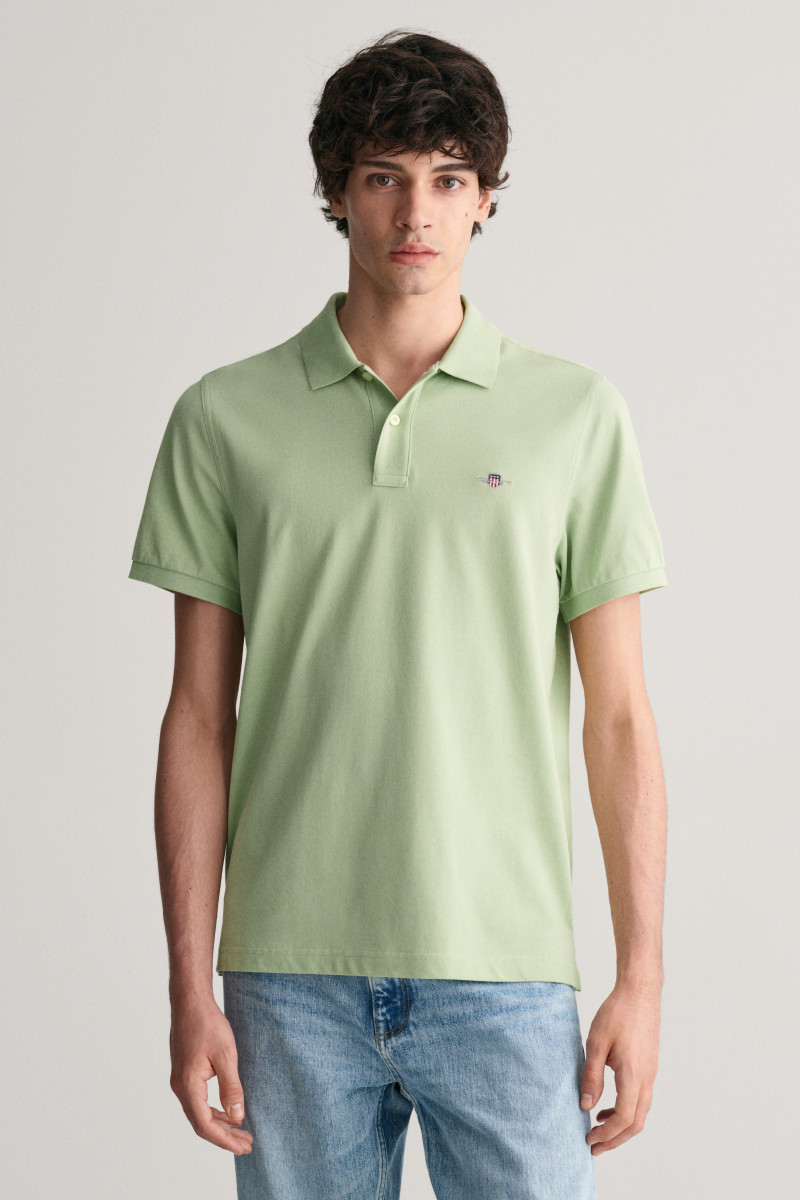 E-shop POLOKOŠILE GANT REG SHIELD SS PIQUE POLO MILKY MATCHA