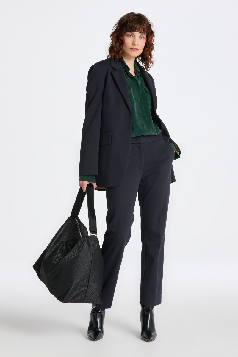 E-shop KALHOTY GANT JERSEY CIGARETTE PANT EVENING BLUE
