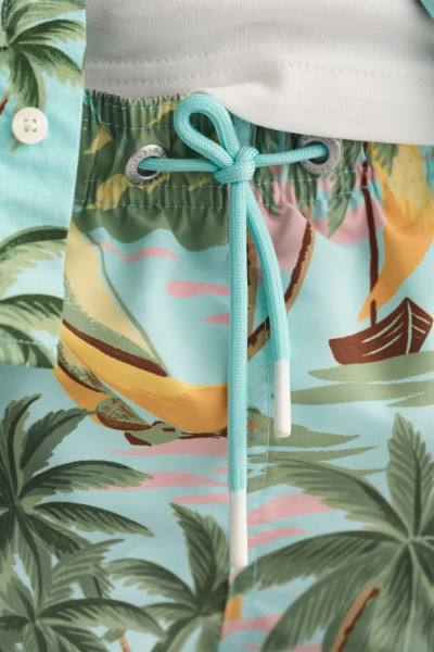 PLAVKY GANT HAWAII PRINT SWIM SHORTS - Fotografie č. 2