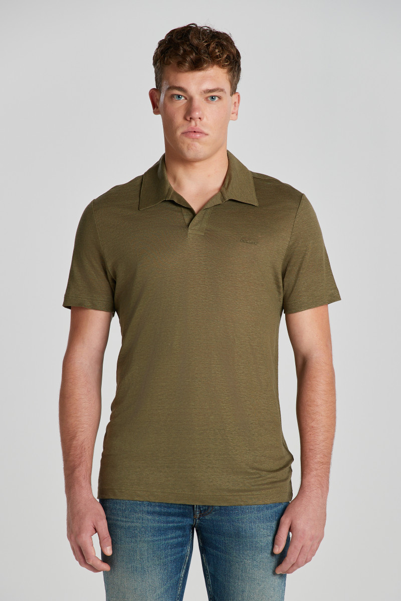 E-shop POLOKOŠILE GANT LINEN SS POLO JUNIPER GREEN
