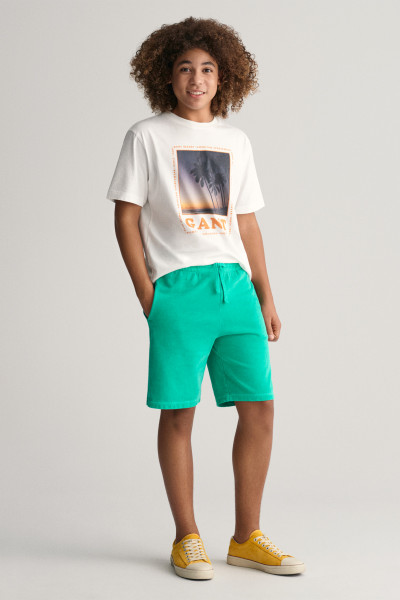 TRÉNINGRUHA RÖVIDNADRÁG GANT SUNFADED SWEAT SHORTS - Kép 2