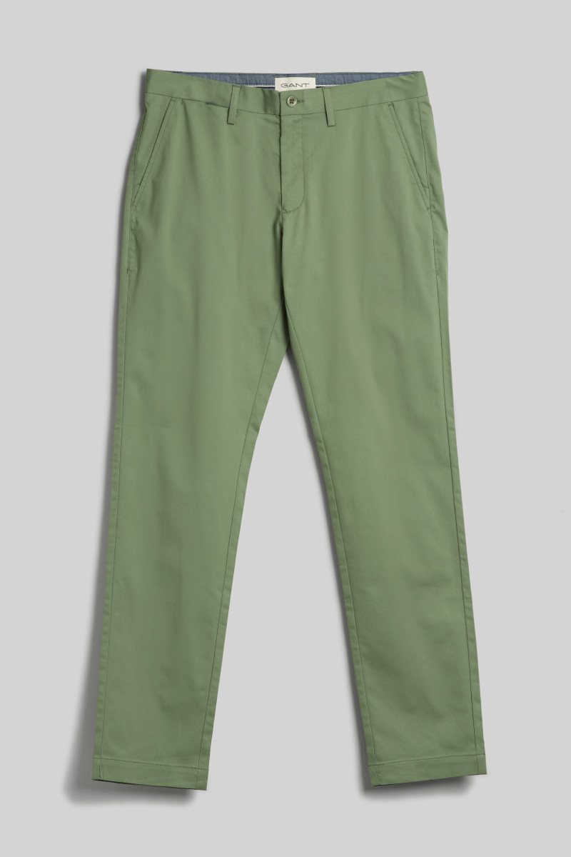 NOHAVICE GANT SLIM SPORTS CHINOS KALAMATA GREEN