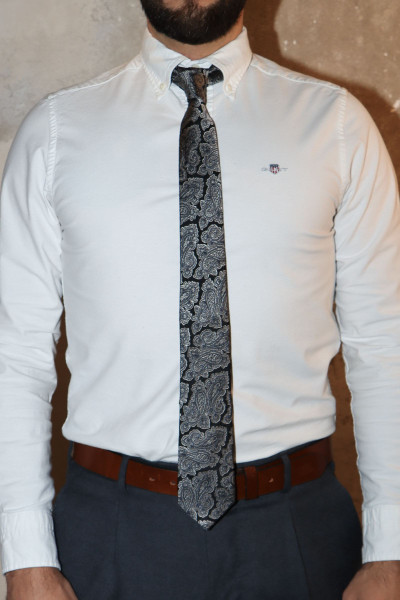 KRAVATA GANT PAISLEY SILK TIE - Fotografia č. 4