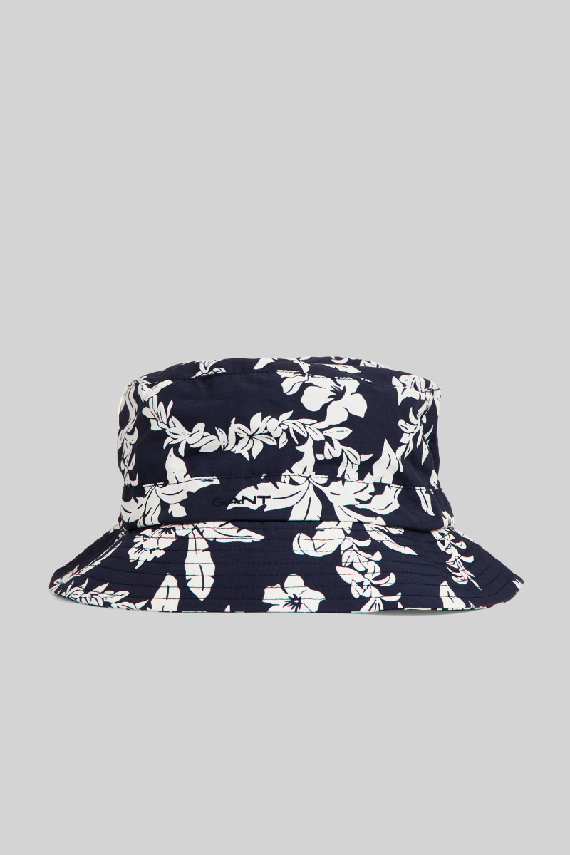 E-shop KLOBOUK GANT PALM LEI PRINTED BUCKET HAT EVENING BLUE