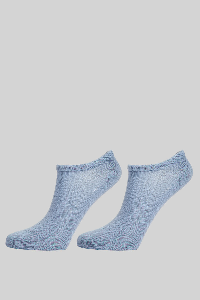 E-shop PONOŽKY GANT LYOCELL RIB LOW CUT SOCKS 2-PACK DOVE BLUE