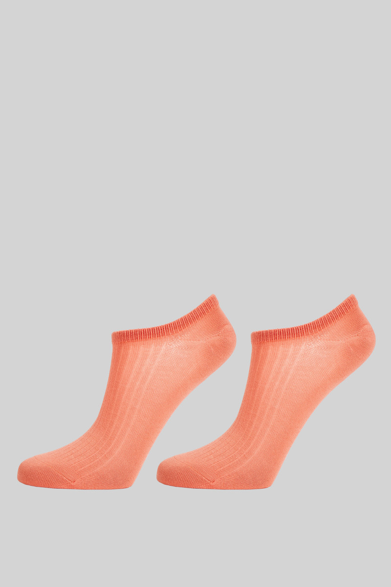 PONOŽKY GANT LYOCELL RIB LOW CUT SOCKS 2-PACK PEACHY PINK