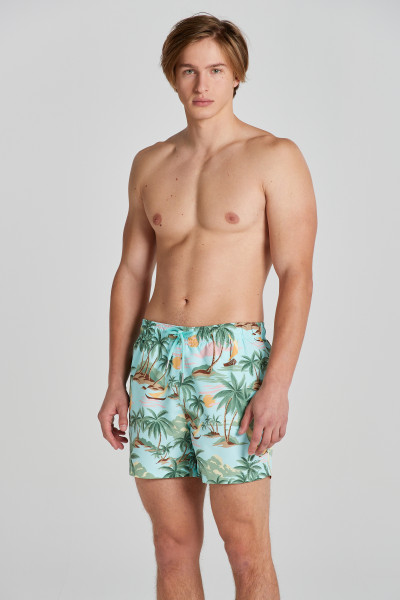 PLAVKY GANT HAWAII PRINT SWIM SHORTS - Fotografie č. 2